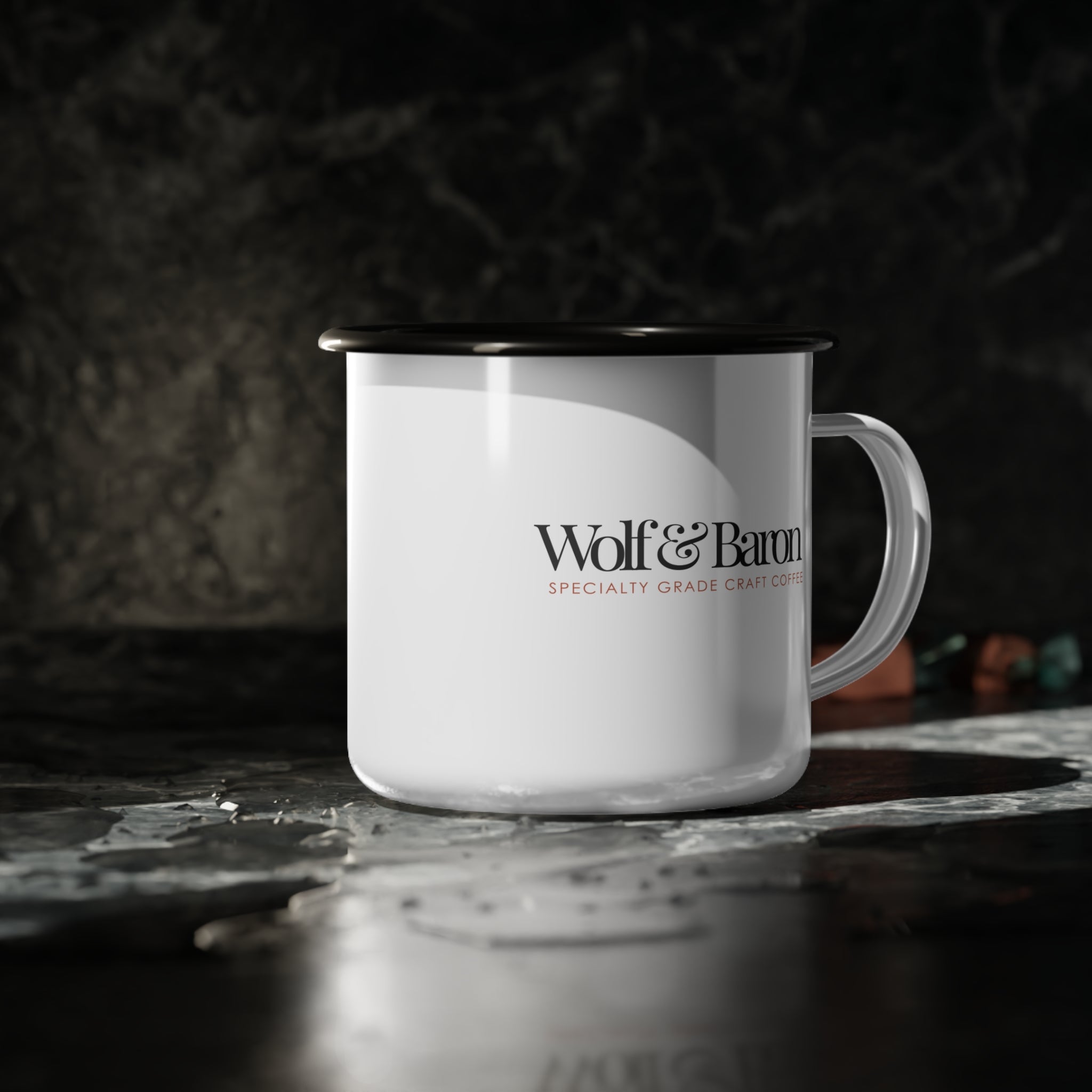 Monogram Enamel Mug